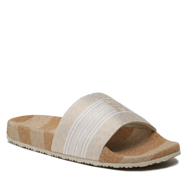 Шлепанцы Tommy Jeans ThWoven Slide, бежевый