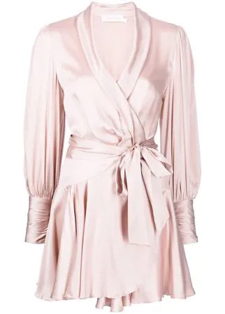 Zimmermann longsleeved silk wrap dress