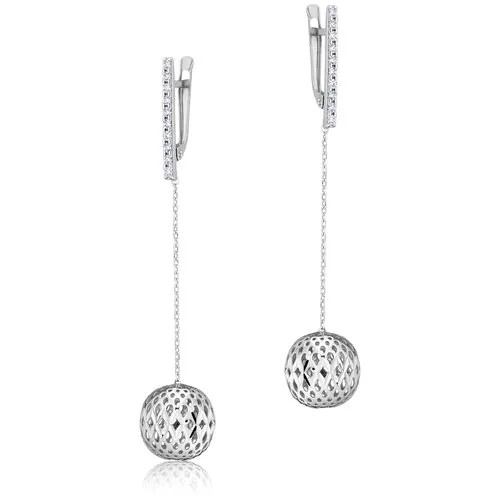 Серьги серебряные с фианитами арт. 2128833/9