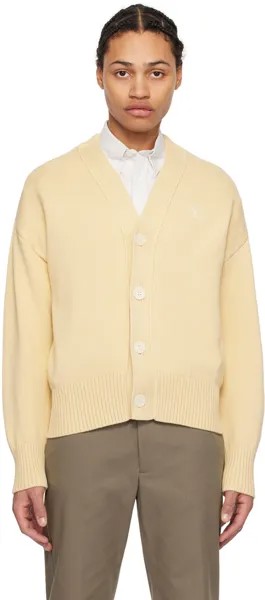 Бежевый кардиган Ami de Cœur Ami Paris, цвет Cream