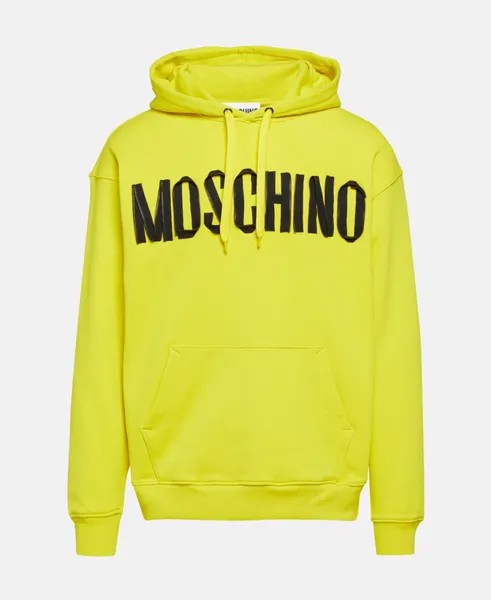 Худи с капюшоном Moschino, желтый