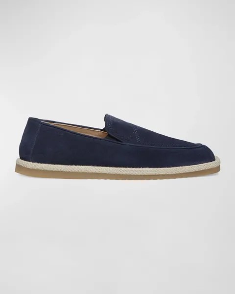 Мужские венецианские замшевые эспадрильи Harbor Stuart Weitzman, цвет Navy