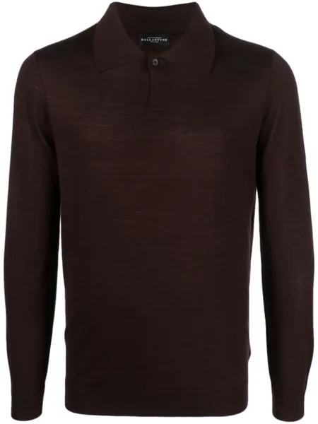 Ballantyne long-sleeve wool jumper, коричневый