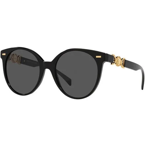 Солнцезащитные очки Versace VE 4442 GB1/87, черный, серый
