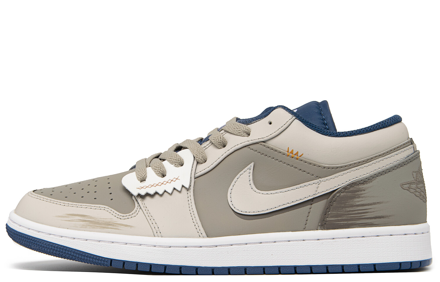 Кроссовки Air Jordan 1 Vintage Basketball Shoes Men Low-top Brown, хаки