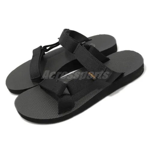 Черные женские летние сандалии Teva W Universal Slide Slip On Strap On 1124230-BLK