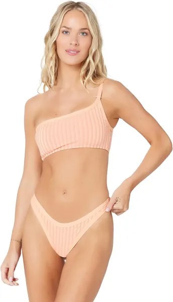 Купальный топ L*Space Two-Tone Rib Axel Top, цвет Tangy/Bougainvillea