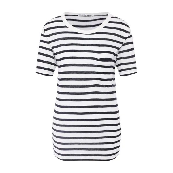 Футболка из смеси вискозы и льна alexanderwang.t