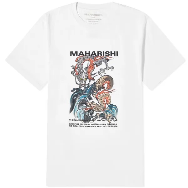 Футболка Maharishi Double Dragon, белый