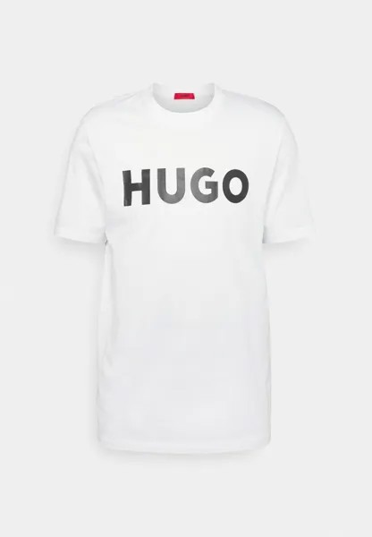 Футболка с принтом HUGO, белый