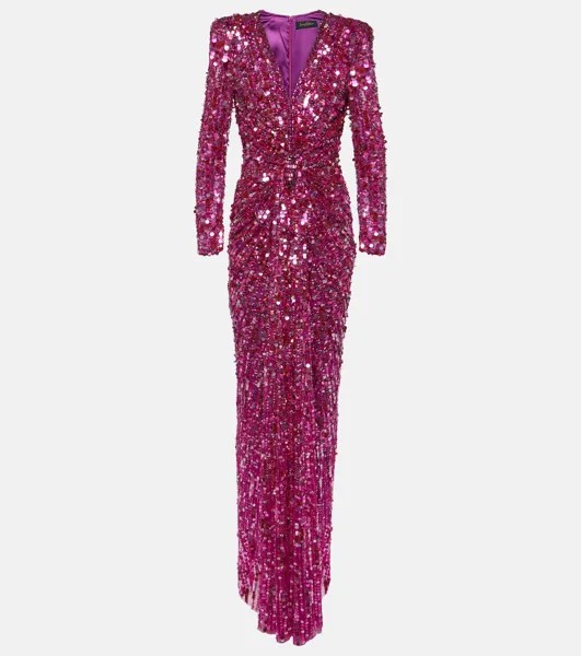 Платье Gazelle с пайетками Jenny Packham, розовый