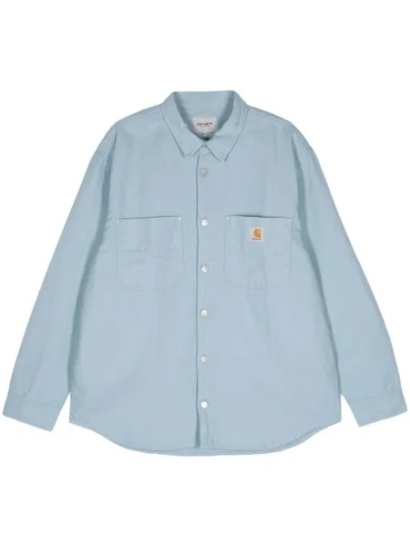 Carhartt WIP куртка-рубашка Walter с логотипом, синий