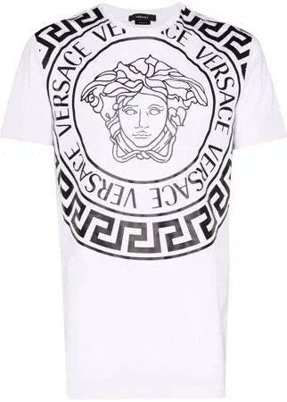 Versace футболка с декором Medusa