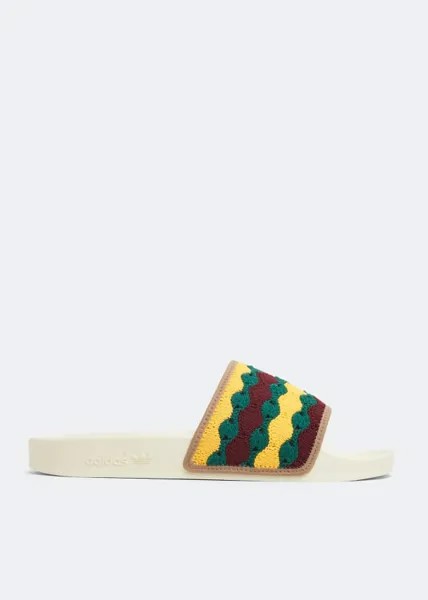 Шлепанцы Adidas Adilette, белый/разноцветный