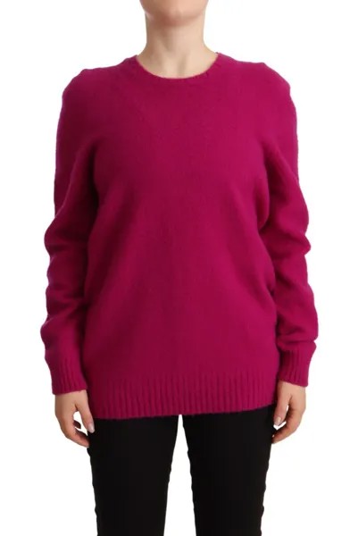 DRUMOHR Свитер Темно-Розовый Пуловер с круглым вырезом и длинными рукавами IT52/US18/2XL 350 долларов США
