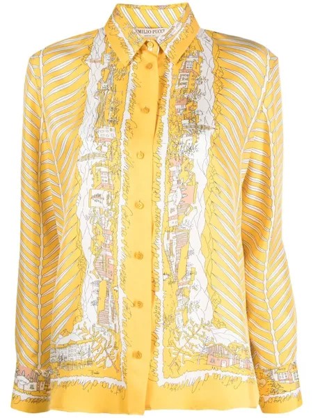 Emilio Pucci блузка с принтом