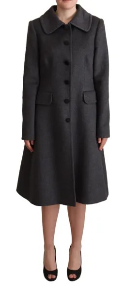 Куртка DOLCE - GABBANA Серый кашемировый плащ IT46 / US12 / XL Рекомендуемая розничная цена 4500 долларов США