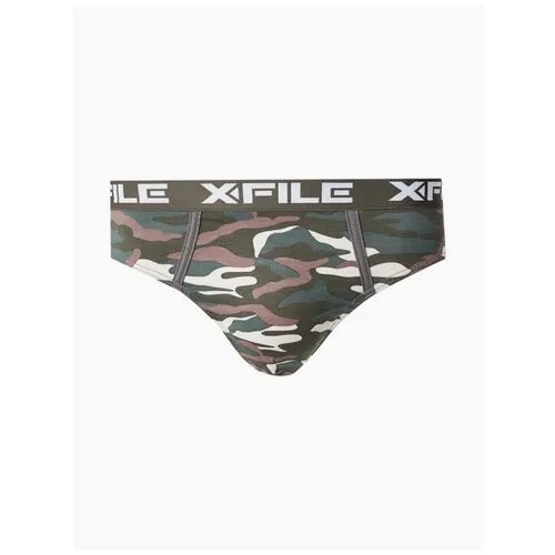 Трусы слипы X-File, размер L, зеленый
