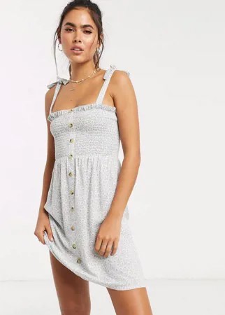 Пляжное платье на пуговицах с цветочным принтом Accessorize-Зеленый цвет