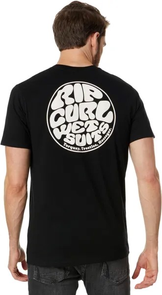 Футболка с короткими рукавами Icon для гидрокостюма Rip Curl, черный