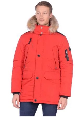 Куртка baon Куртка-парка с меховой отделкой Baon, размер: 4XL, красный