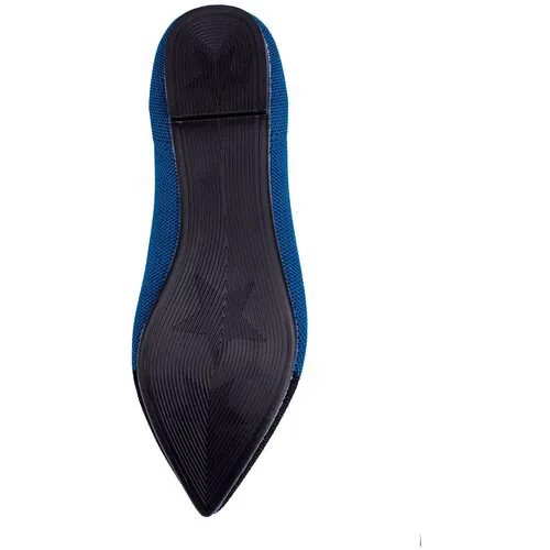 Балетки женские сетка DASTI Air Point синий с черным носком, 41 размер