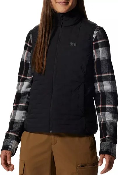 Легкий женский эластичный жилет Mountain Hardwear, черный