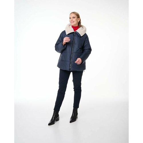 Куртка DIXI COAT, размер 50, темно-синий/белый