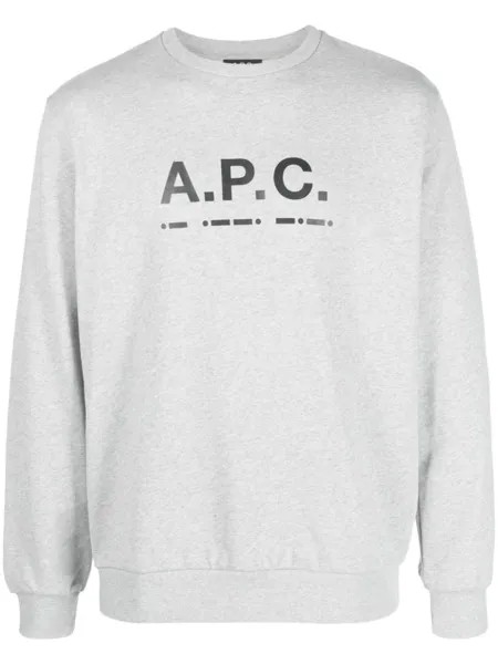 A.P.C. толстовка с логотипом, серый