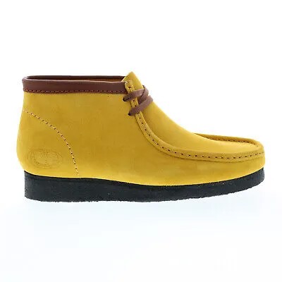 Clarks Wallabee Wu Wear Wu-Tang Clan 26142385 Мужские желтые замшевые ботинки Chukkas