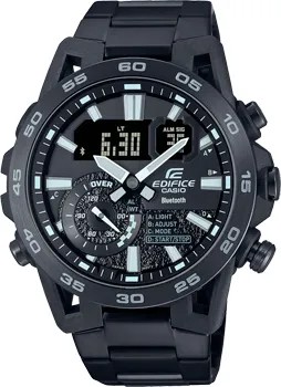 Японские наручные  мужские часы Casio ECB-40BK-1A. Коллекция Edifice