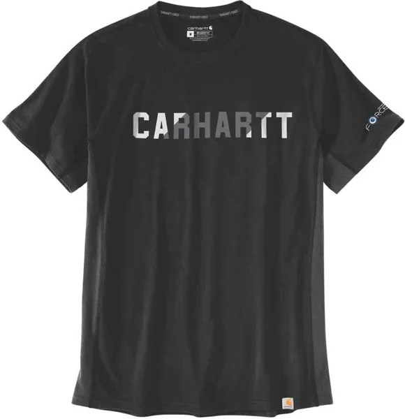 Футболка с логотипом Force Flex Block Carhartt, черный