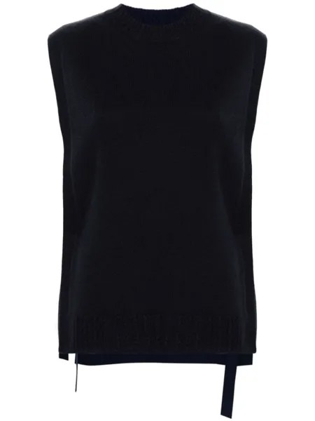 A.P.C. шерстяной топ с круглым вырезом, синий