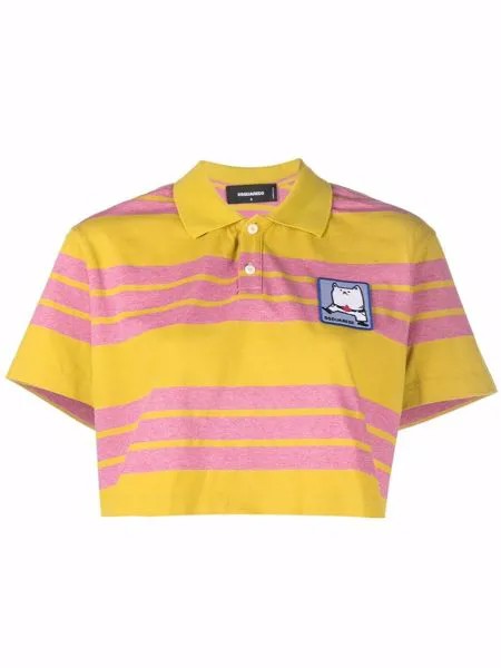 Dsquared2 striped polo shirt