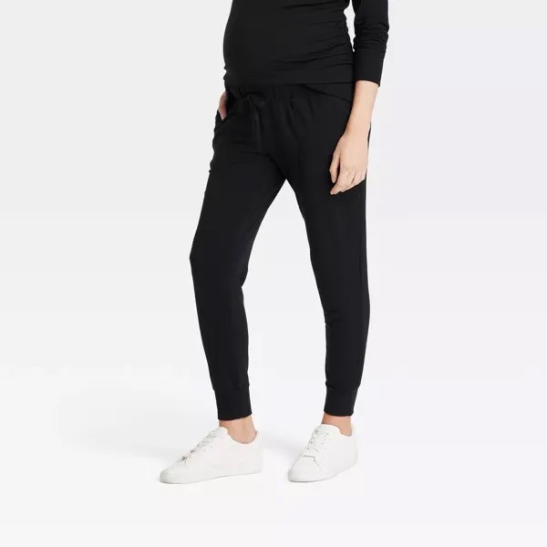 Трикотажные брюки для беременных - Isabel Maternity от Ingrid & Isabel Isabel Maternity by Ingrid & Isabel, цвет Black