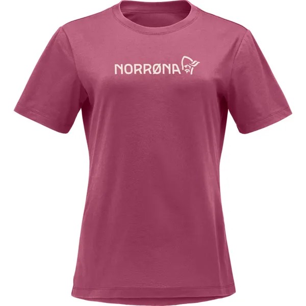 Женская хлопковая футболка Norrøna Viking Norrona, фиолетовый