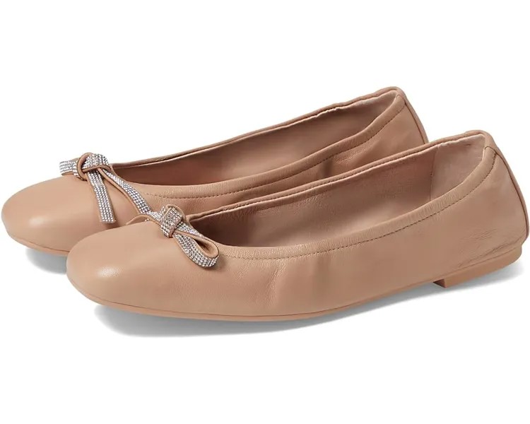 Туфли на плоской подошве Stuart Weitzman Sw Bow Ballet Flat, цвет Adobe