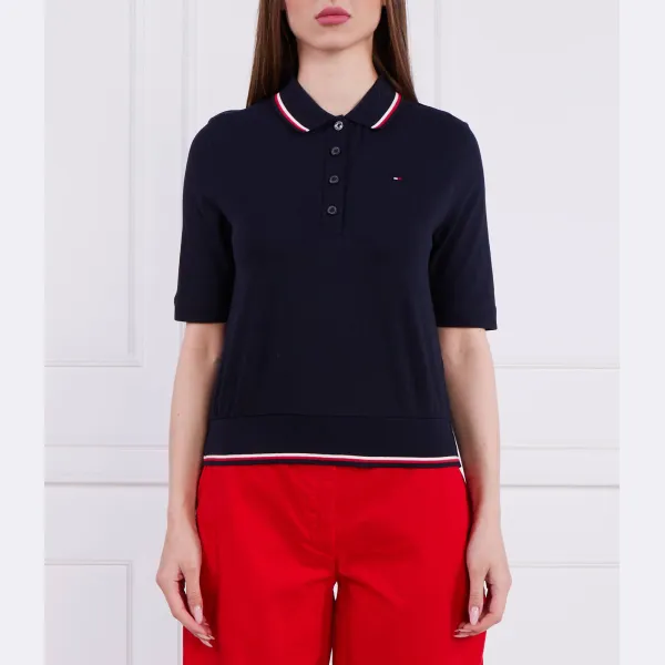 Рубашка поло стандартного кроя Tommy Hilfiger, синий