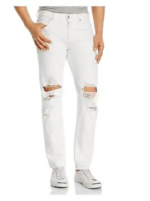 Мужские джинсы скинни белого цвета Paxtyn 7 FOR ALL MANKIND, талия 31