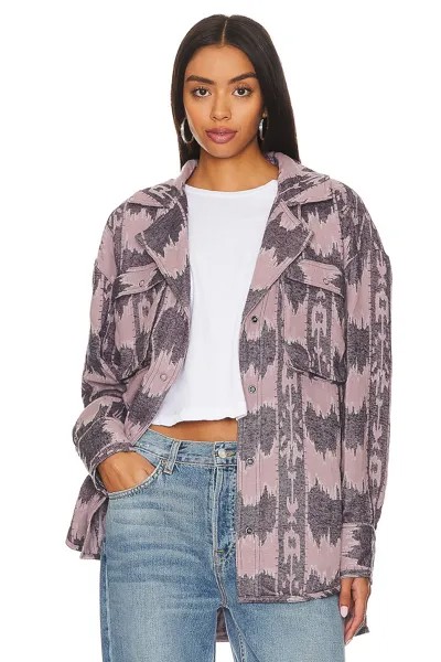 Куртка Free People Izzie Cargo Jacquard Shacket, цвет Purple Combo