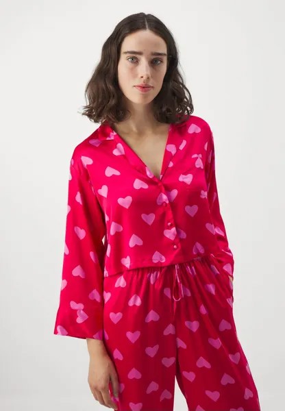 Пижамный топ HEARTS Hunkemöller, яркая роза