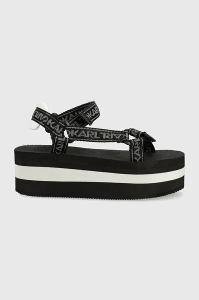 Сандалии VELOCITA HI WEDGE Karl Lagerfeld, черный