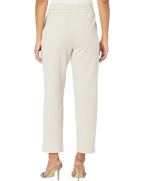 Брюки Eileen Fisher Organic Cotton Ponte Slouchy Ankle Pants, цвет Chalk