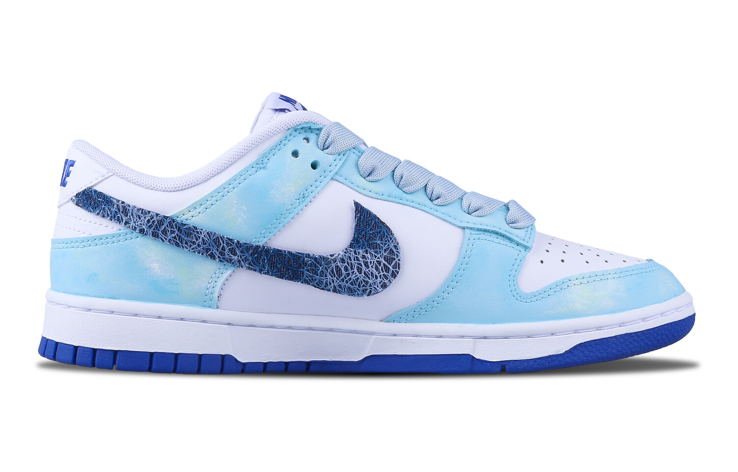 Кроссовки Nike Dunk Skateboarding Shoes Women's Low-top White, голубой