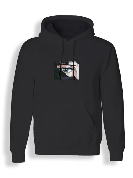 Худи унисекс СувенирShop Девушка/Аниме/Японский стиль 20 черное 3XL