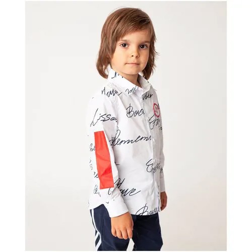 Рубашка Gulliver размер 98, белый