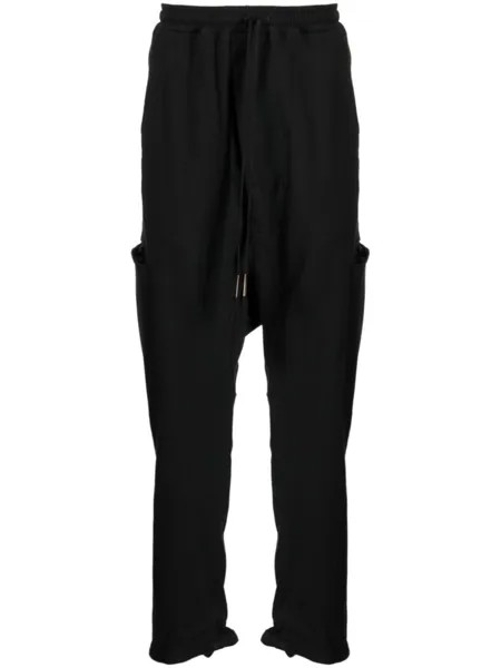 Boris Bidjan Saberi спортивные брюки с кулиской, черный