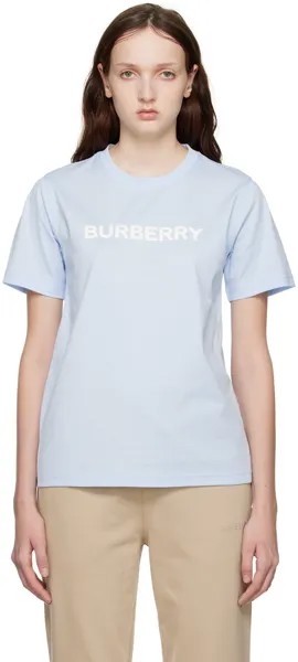 Синяя футболка с принтом Burberry