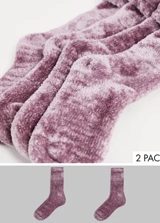 Набор из 2 пар очень мягких и удобных носков розового цвета Accessorize-Розовый цвет