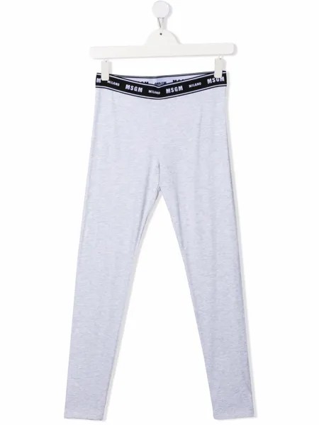 MSGM Kids легинсы с логотипом
